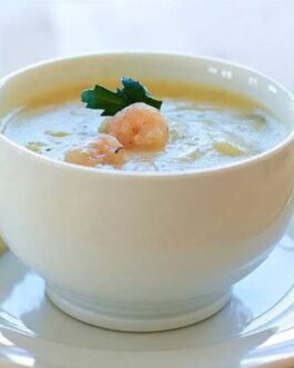 شوربة كريمة جمبري